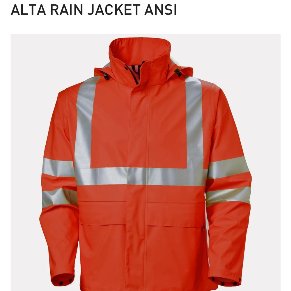 Helly Hansen Orange and Silver Performance Jacket